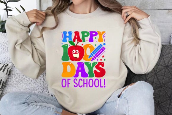 100 Day of School Graphics & T-Shirt Designs