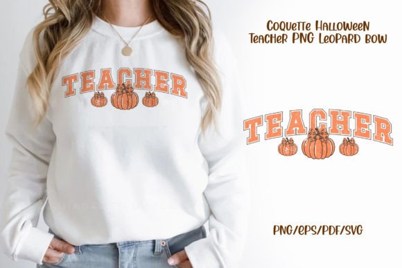 Coquette Fall Teacher Graphics for T-Shirt Designs