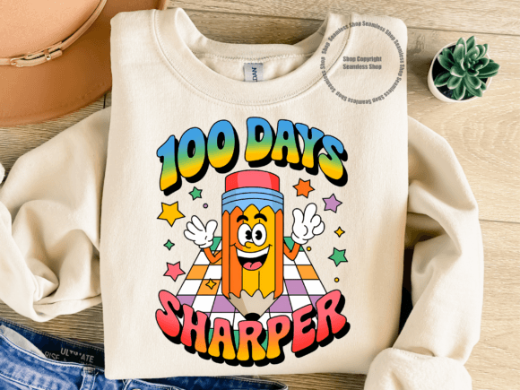 Happy 100 Days Graphics for T-Shirt Designs