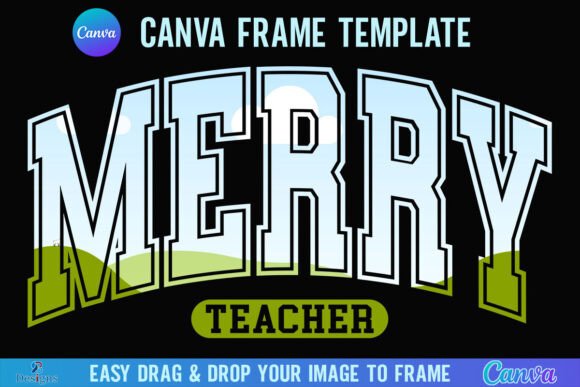 Merry Teacher Christmas Graphics & Templates
