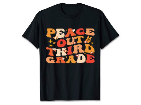 Peace out 3rd Grade Graphics for T-Shirt Designs