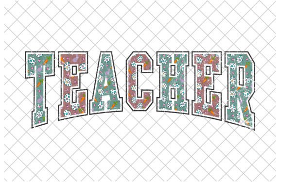 Retro Teacher Easter Graphics for T-Shirt Designs
