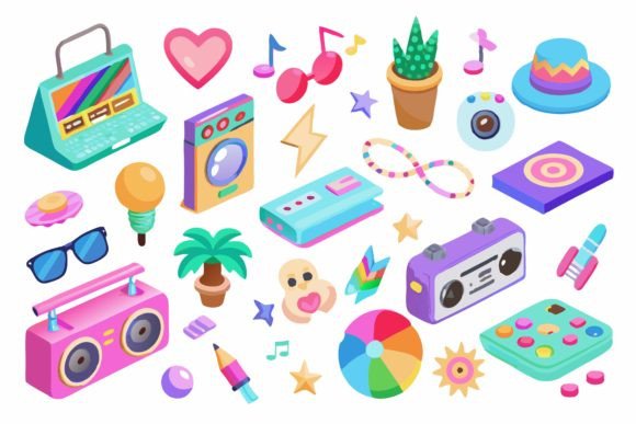 Reviewing Nostalgic 90s Clipart for Embroidery