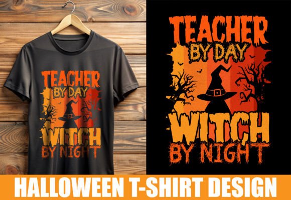 Reviewing the Teacher by Day Halloween T-Shirt Design