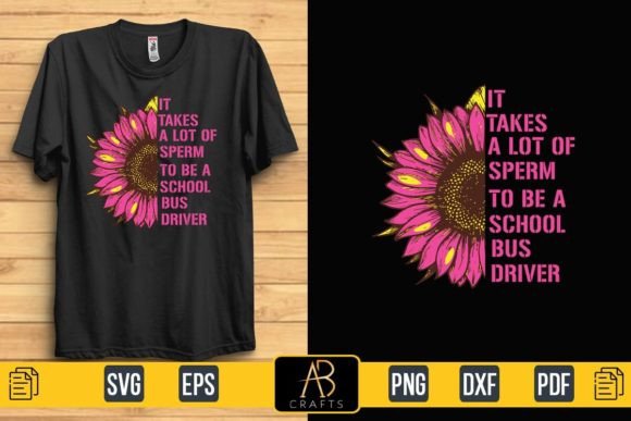 School Bus Driver Design: Graphics & Print Templates