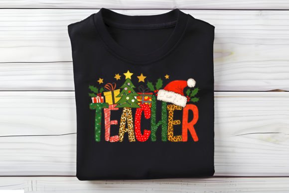Teacher Christmas T-Shirt: Graphics & T-Shirt Designs