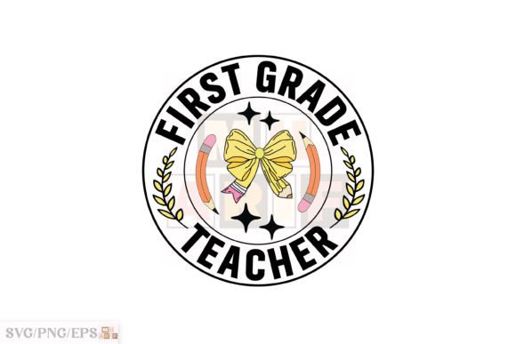 Teacher Fifth Grade Coquette Pencil Bow Graphics for T-Shirt Designs