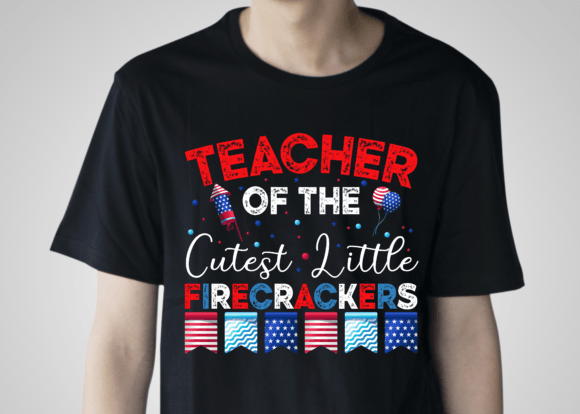 Teacher of the 4th of July Graphics for T-Shirt Designs